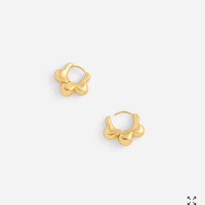 Madewell floral huggie hoops